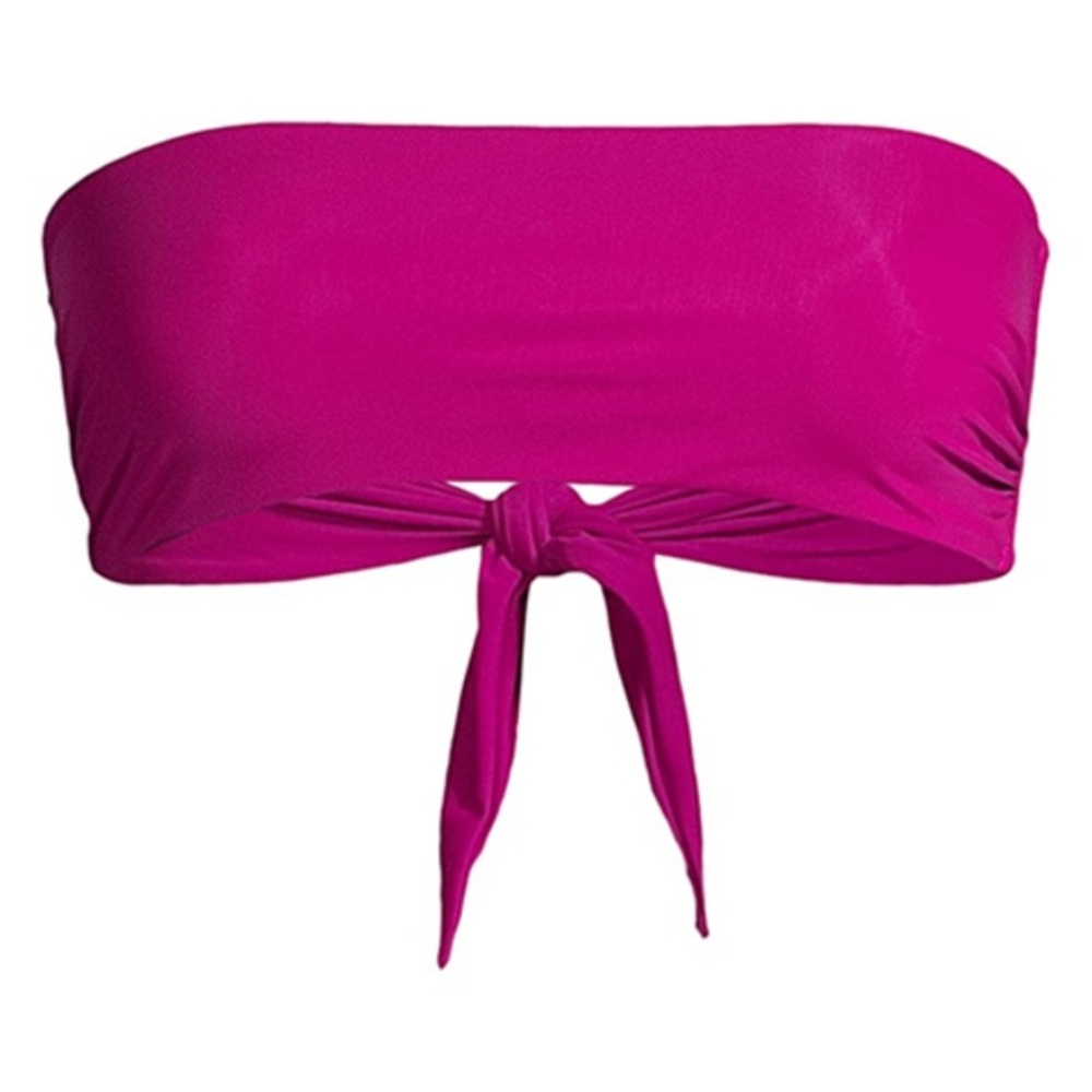 Mara Hoffman Abigail Bandeau Bikini Top Magenta XL NWT! $250